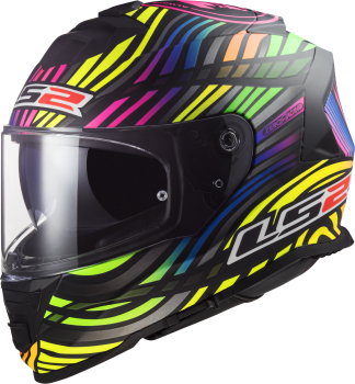 LS2 FF800 Storm II Power matt schwarz regenbogen